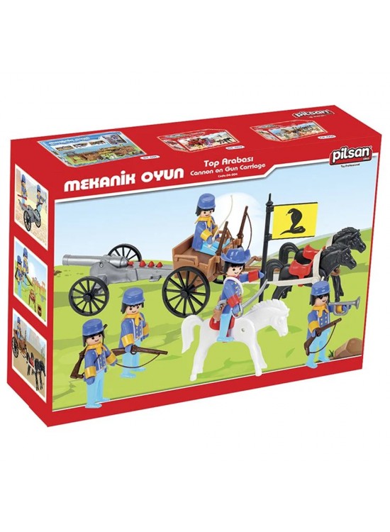 Pilsan Oyuncak Mini Mekanik Serisi: 2 Top Arabası 04004 Pilsan Oyuncak Mini Mekanik Serisi: 2 Top Arabası 04004