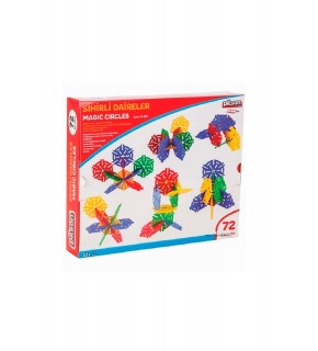 Pilsan Oyuncak Sihirli Daireler Kutulu 72 Parça 03294