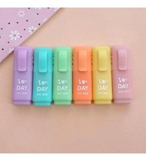 Pinco Keçeli Fosforlu Kalem Mini 6 Lı  Fl-8908