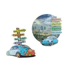 Piramit Ahşap Ankara Hatıra Magneti