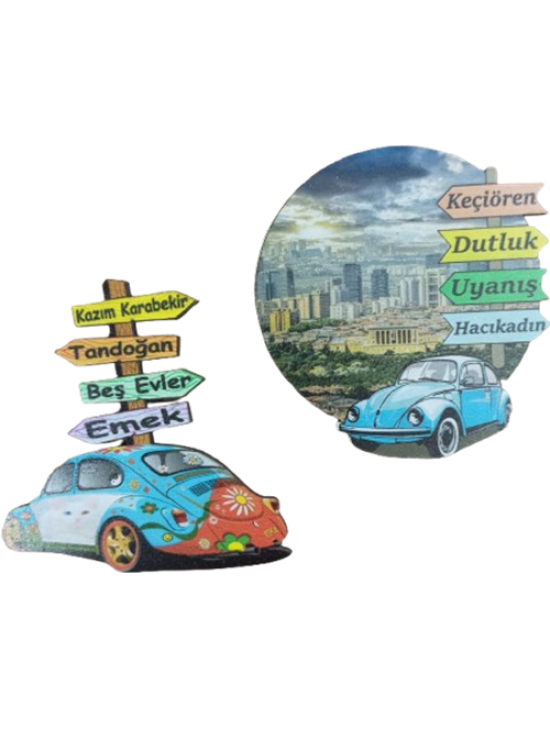 Piramit Ahşap Ankara Hatıra Magneti Piramit Ahşap Ankara Hatıra Magneti