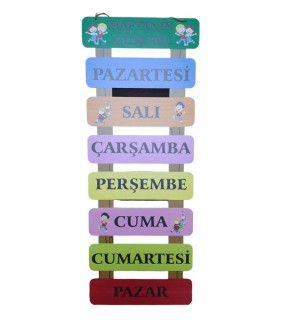 Piramit Ahşap Haftanın Günleri Büyük