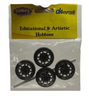 Plastik Araba Tekeri 4 Lü T2691