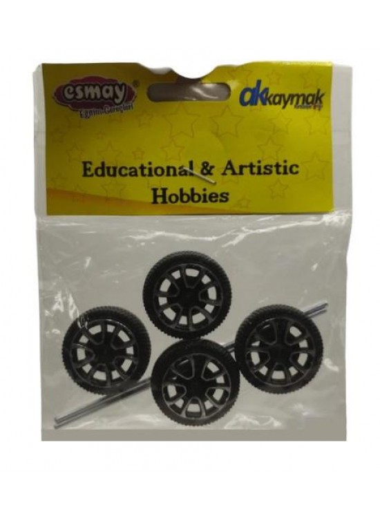 Plastik Araba Tekeri 4 Lü T2691