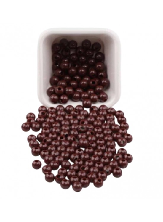 Plastik Boncuk 10Mm 500Gr Kahve B7168