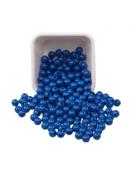 Plastik Boncuk 10Mm 500Gr Lacivert B0047