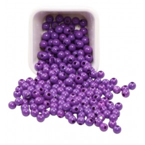 Plastik Boncuk 10Mm 500Gr Mor B3983