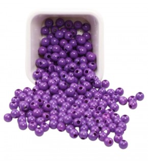 Plastik Boncuk 10Mm 500Gr Mor B3983