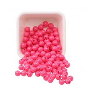 Plastik Boncuk 10Mm 500Gr Pembe B3988