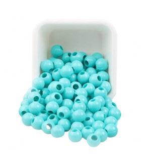 Plastik Boncuk 10Mm 500Gr Turkuaz B3981