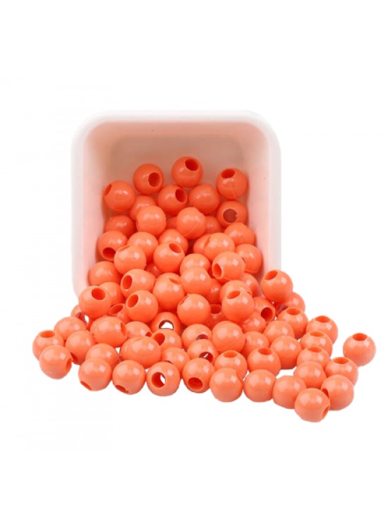Plastik Boncuk 10Mm 500Gr Turuncu B3979