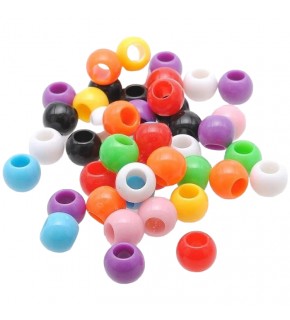 Plastik Makrome Boncuk 10mm Askılı Küçük B1047