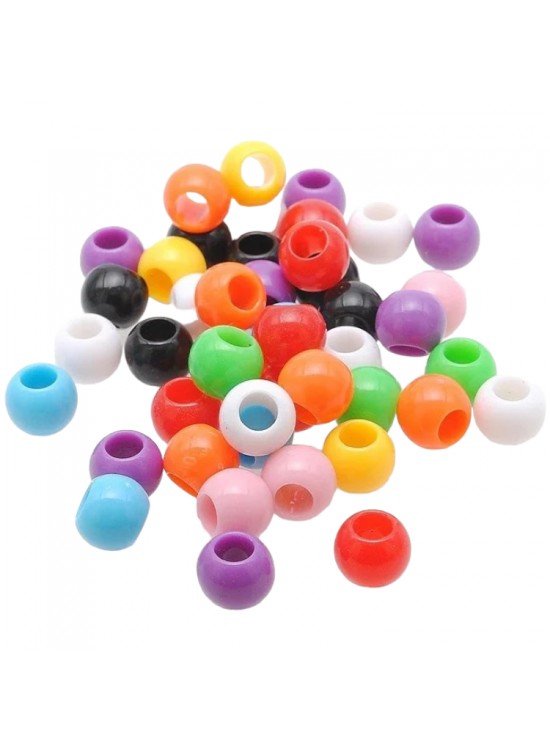 Plastik Makrome Boncuk 10mm Askılı Küçük B1047