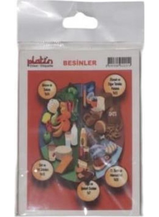 Platin Sticker Temel Besinler 8.5x12 S0021