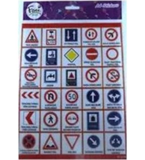 Platin Sticker Trafik İşaretleri 13x18 S0027