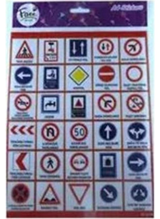 Platin Sticker Trafik İşaretleri 13x18 S0027 Platin Sticker Trafik İşaretleri 13x18 S0027