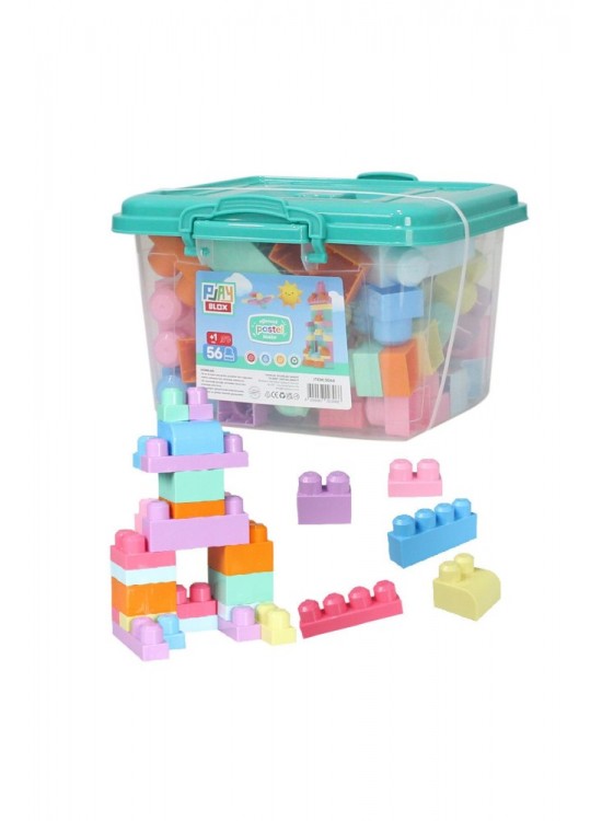 Play Blox Pastel 56 Parça Kovalı 3066 00306 Play Blox Pastel 56 Parça Kovalı 3066 00306