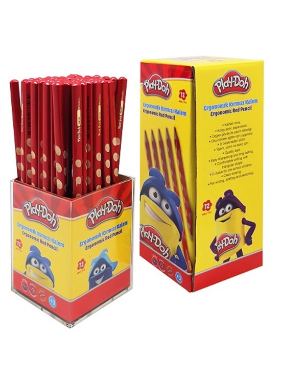 Play-Doh Kırmızı Kalem Oluklu PLAY-KK015 (1 Adet)
