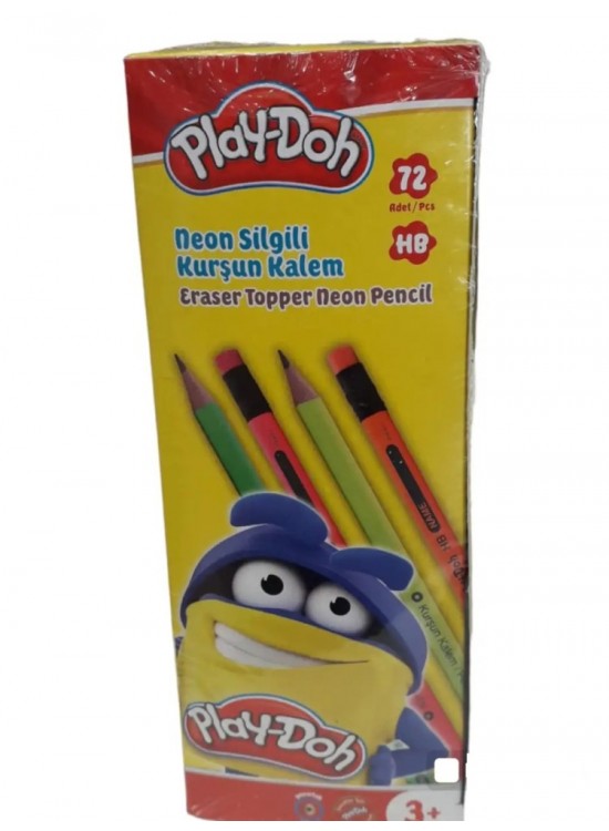 Play-Doh Kurşun Kalem Neon Silgili Play-KK026 (1 Adet)
