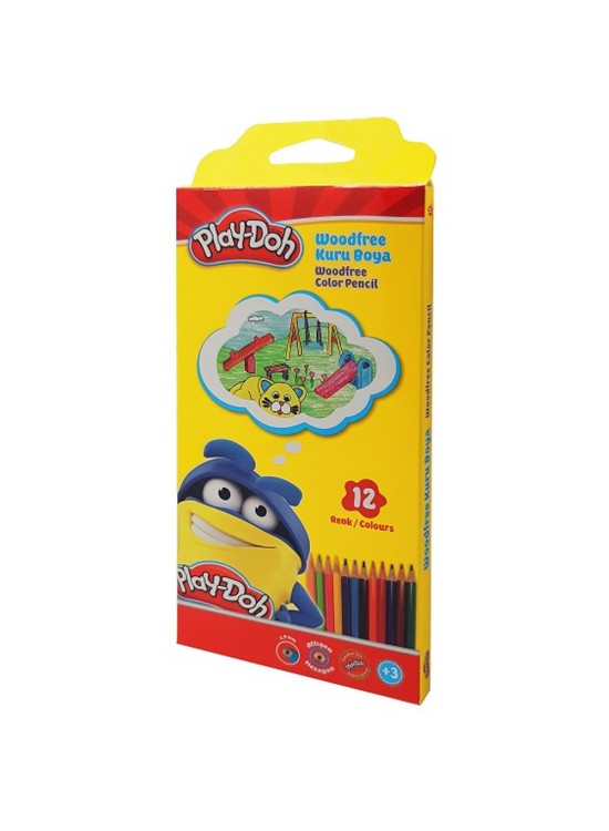 Play-Doh Kuru Boya Woodfree Altıgen 12 Li PLAY-KU029