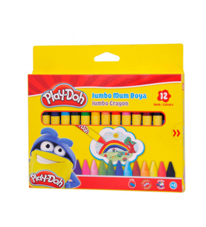 Play-Doh Mum Pastel Boya Crayon Yuvarlak 12 Renk PLAY-CR005