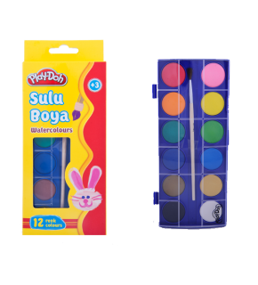 Play-Doh Sulu Boya 23 MM Küçük Boy 12 Renk PLAY-SU002