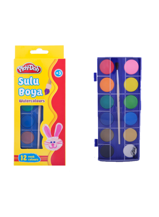Play-Doh Sulu Boya 23 MM Küçük Boy 12 Renk PLAY-SU002 Play-Doh Sulu Boya 23 MM Küçük Boy 12 Renk PLAY-SU002