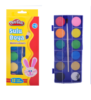 Play-Doh Sulu Boya 28 MM Büyük Boy 12 Renk PLAY-SU003