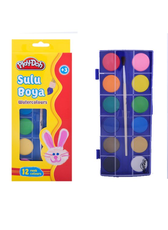 Play-Doh Sulu Boya 28 MM Büyük Boy 12 Renk PLAY-SU003