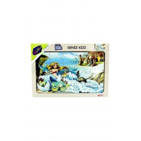 Play Wood Ahşap Eğitici Puzzle Deniz Kızı ONY-28