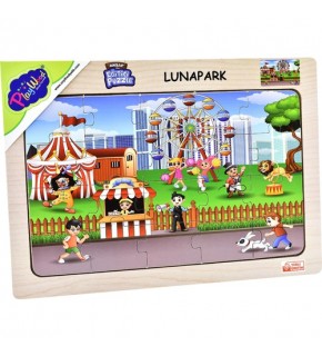 Play Wood Ahşap Eğitici Puzzle Lunapark ONY-69