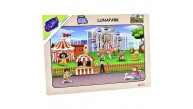 Play Wood Ahşap Eğitici Puzzle Lunapark ONY-69