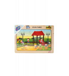 Play Wood Ahşap Eğitici Puzzle Oyun Parkı ONY-175