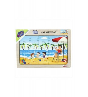 Play Wood Ahşap Eğitici Puzzle Yaz Mevsimi ONY-117