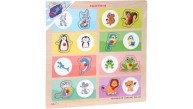 Play Wood Ahşap Tutmalı Eşleştirme Hayvanlar ONY-366/367