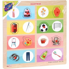 Play Wood Ahşap Tutmalı Eşleştirme İlişkili ONY-369/370