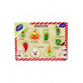 Play Wood Ahşap Tutmalı Sebzeler ONY-157