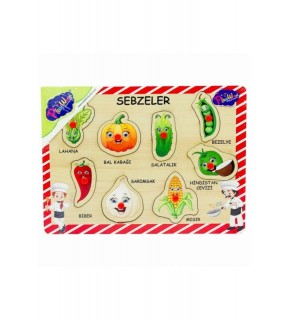 Play Wood Ahşap Tutmalı Sebzeler ONY-157