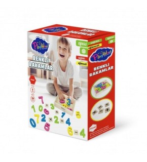 Play Wood Kutuda 26 Parça Ahşap Kasalı Renkler Rakamlar