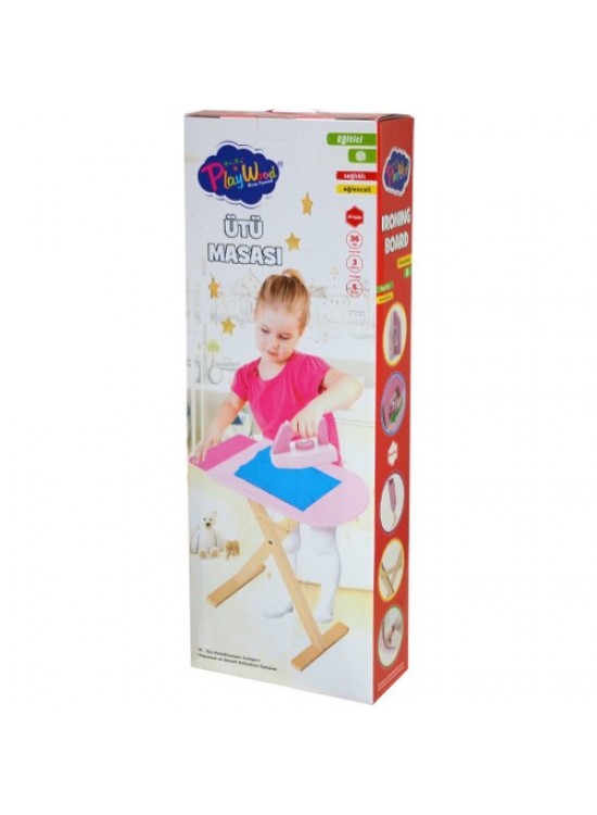 Play Wood Kutuda Ahşap Ütü Masası Seti ONY-383