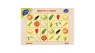 Playwood Ahşap Eğitici 4 Çeşit Eşleştirme Karışık Meyve