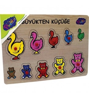 Playwood Ahşap Tutmalı Büyükten Küçüğe Ony-131/132