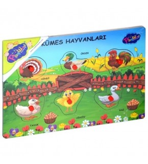 Playwood Ahşap Tutmalı Çiftlik-Kümes Ony-192/192/193