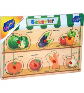 Playwood Ahşap Tutmalı Meyveler-Sebzeler Ony-302/303