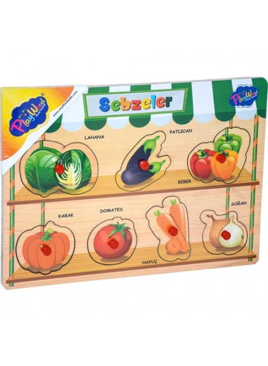 Playwood Ahşap Tutmalı Meyveler-Sebzeler Ony-302/303