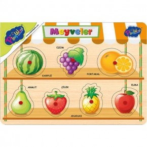 Playwood Ahşap Tutmalı Meyveler-Sebzeler Ony-302/303