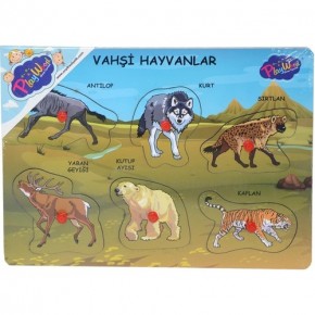 Playwood Ahşap Tutmalı Vahşi Hayvanlar ONY-328/329