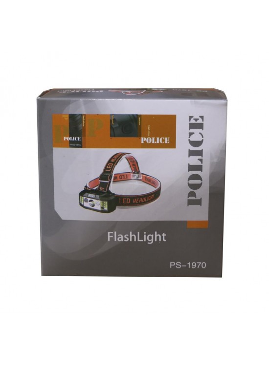 Polıce PS-1970 Sensörlü, Enerji Göstergeli ve Kırmızı İkaz Özellikli Şarjlı Kafa Feneri