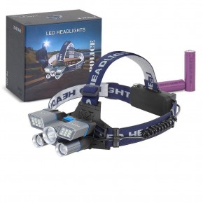 Polıce PS-2365 5li  Renkli Işıklı, Şarjlı Kafa Feneri