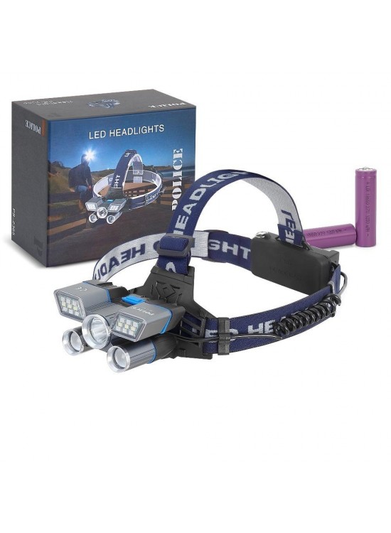 Polıce PS-2365 5li  Renkli Işıklı, Şarjlı Kafa Feneri